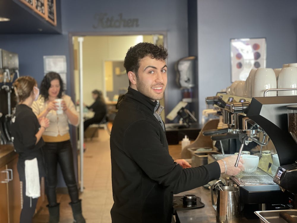<p>Inside Château Coffee Co., owner Tarek Chawich is involved in the customer experience from start to finish. He gives personal suggestions, prepares each drink and delivers the orders to each table. </p>