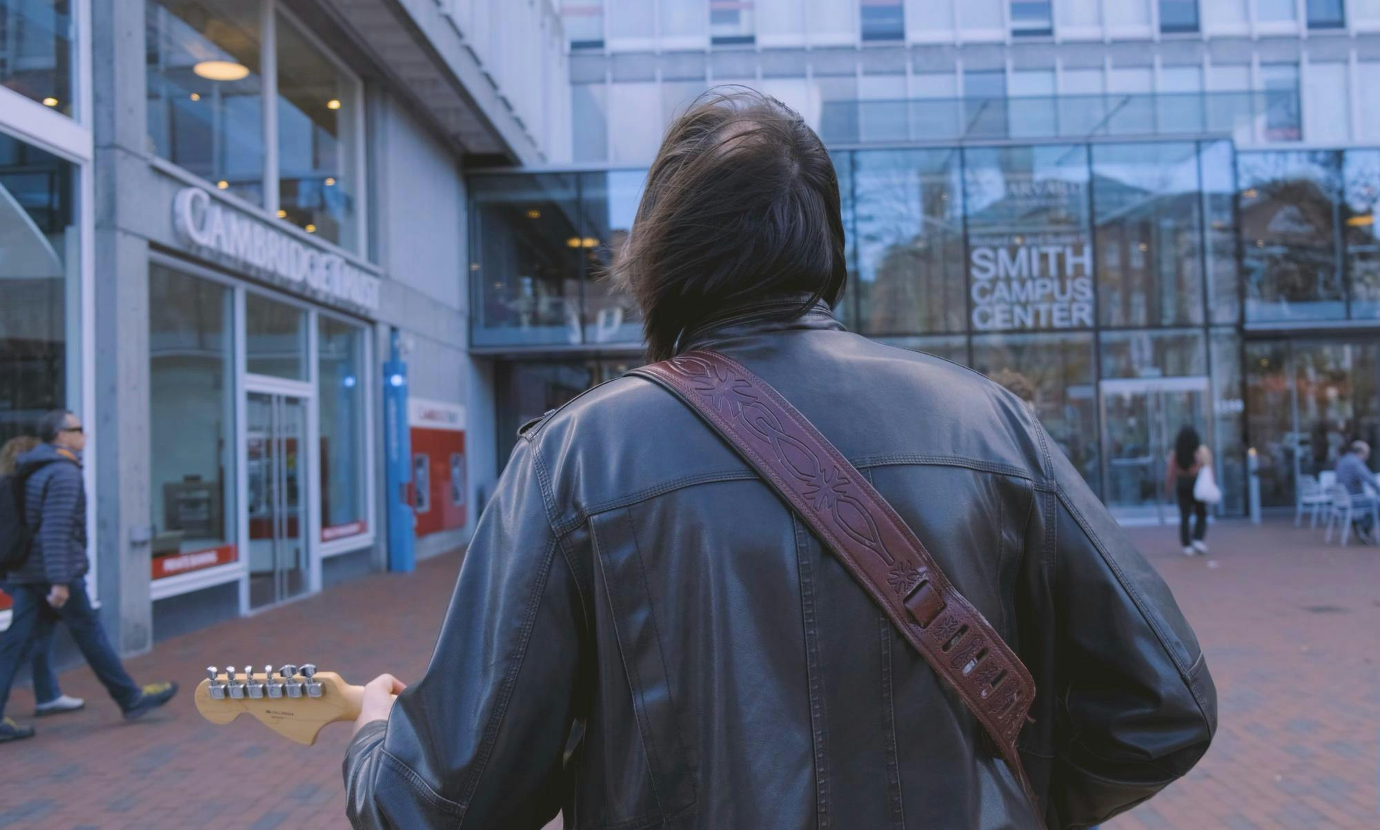 Roland Pearsall is pictured performing in Cambridge.