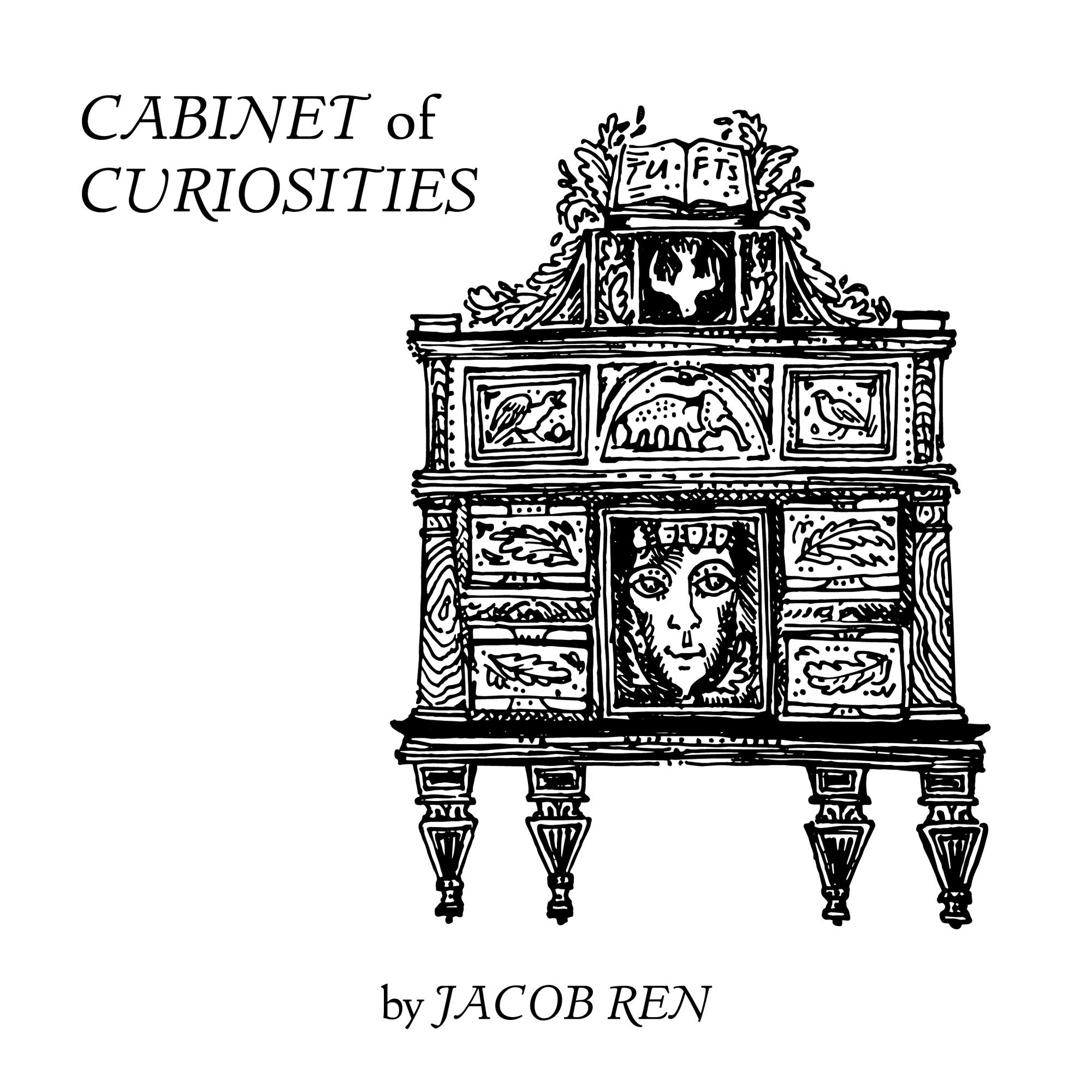 Graphic for Jacob Ren's column "Cabinet of Curiosities"