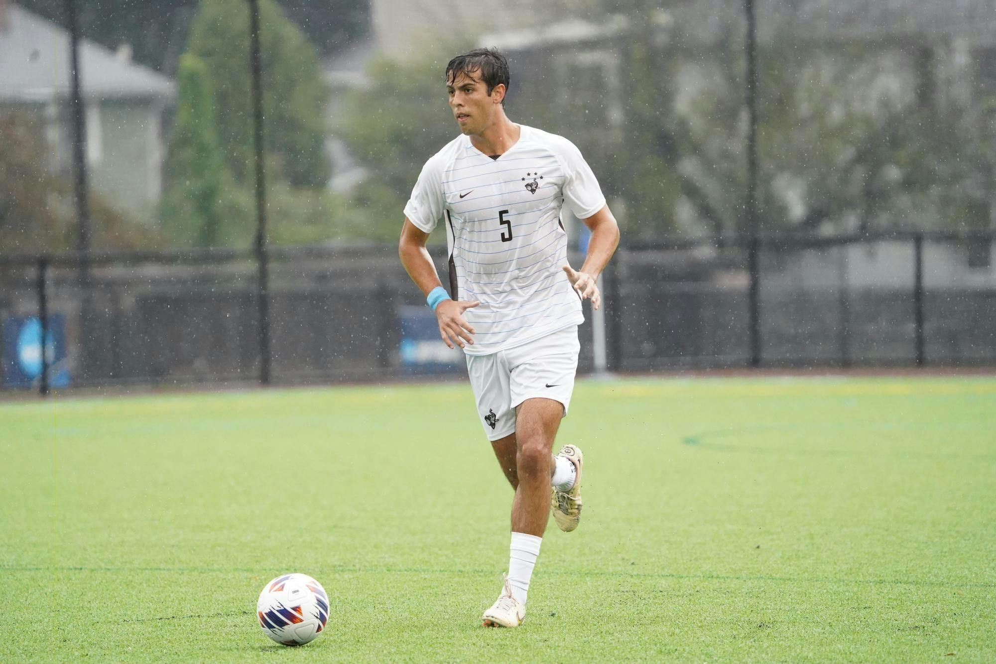 Senior defender Max Clivio against University of Maine-Farmington on September 10, 2023