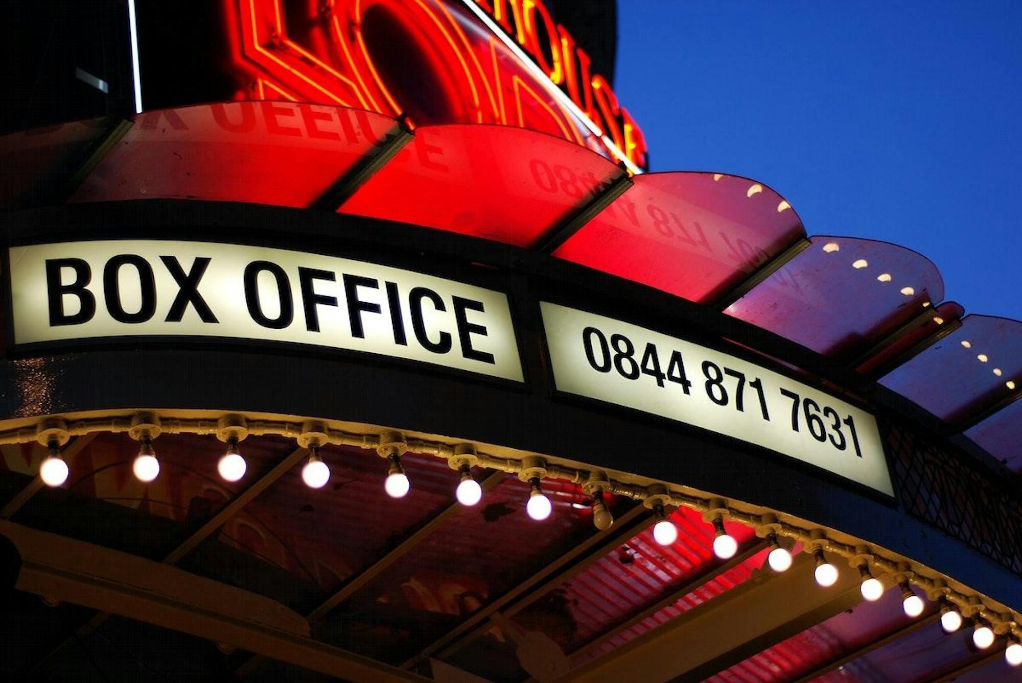 Theatre in London.

More:

 Original public domain image from Flickr