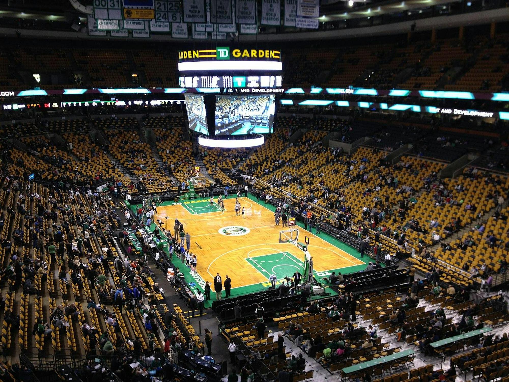 A Celtics game at TD Garden is pictured in 2014.