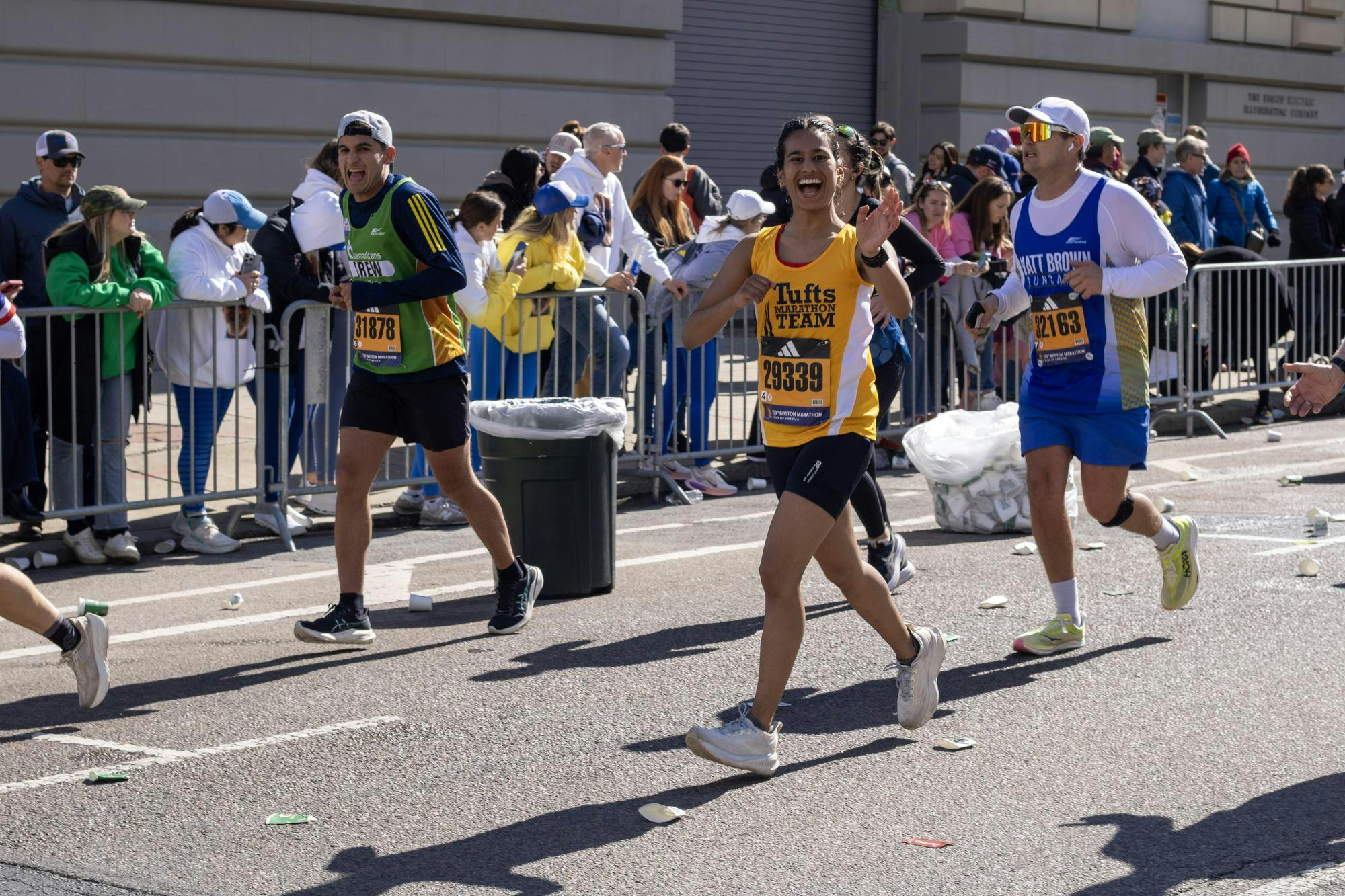 In Photos: Racers inspire at the 25-mile mark of The Boston Marathon