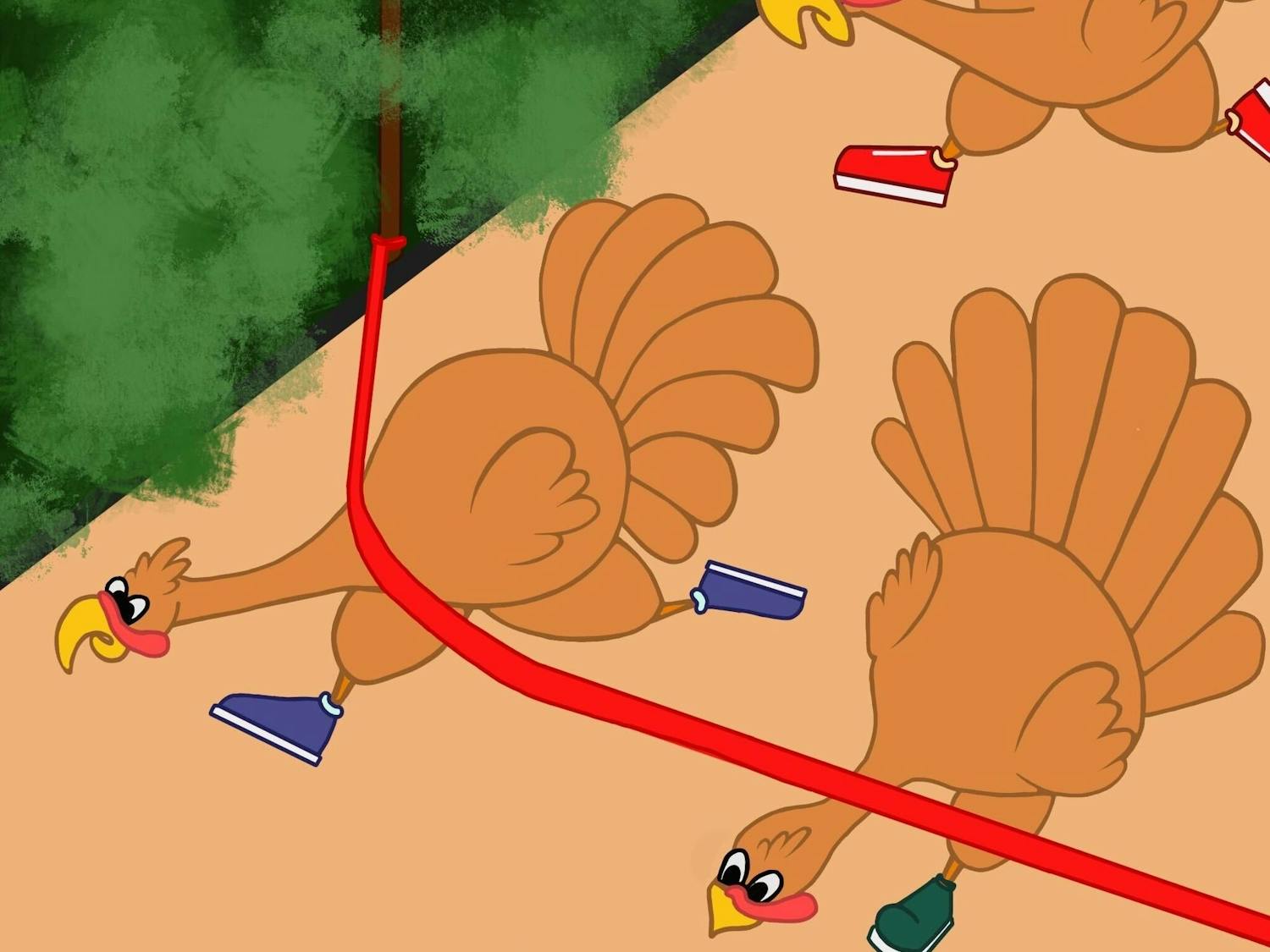 Audrey Peel’s Turkey trot article graphic