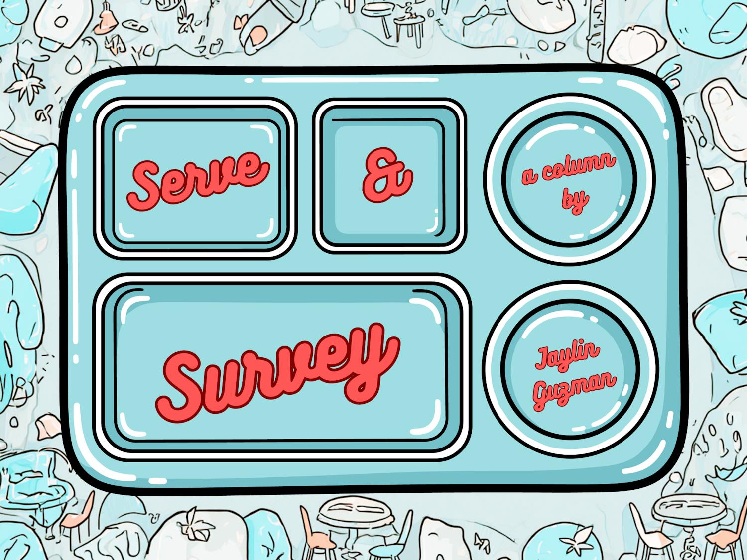Serve & Survey Graphic