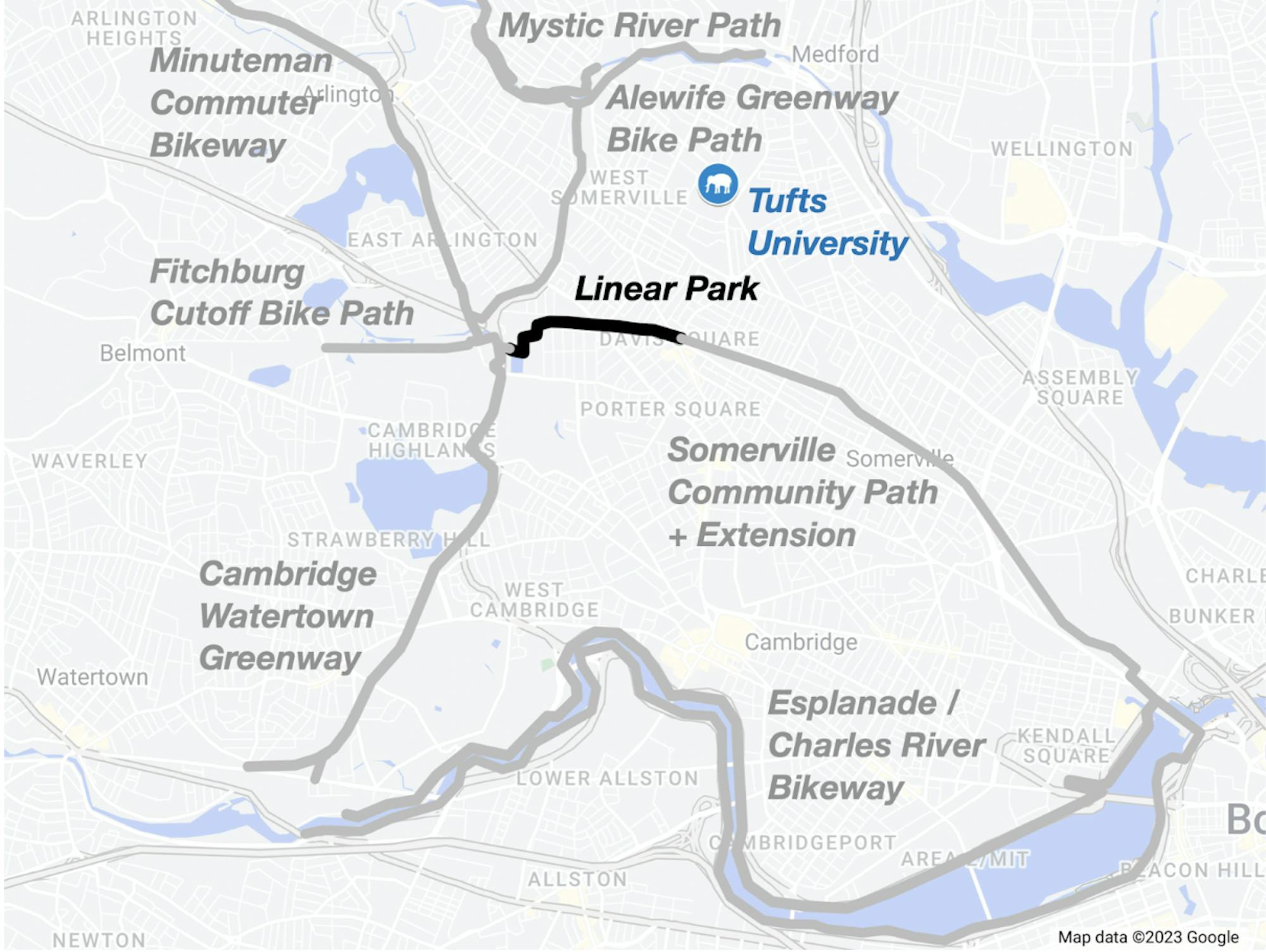alewife linear park map