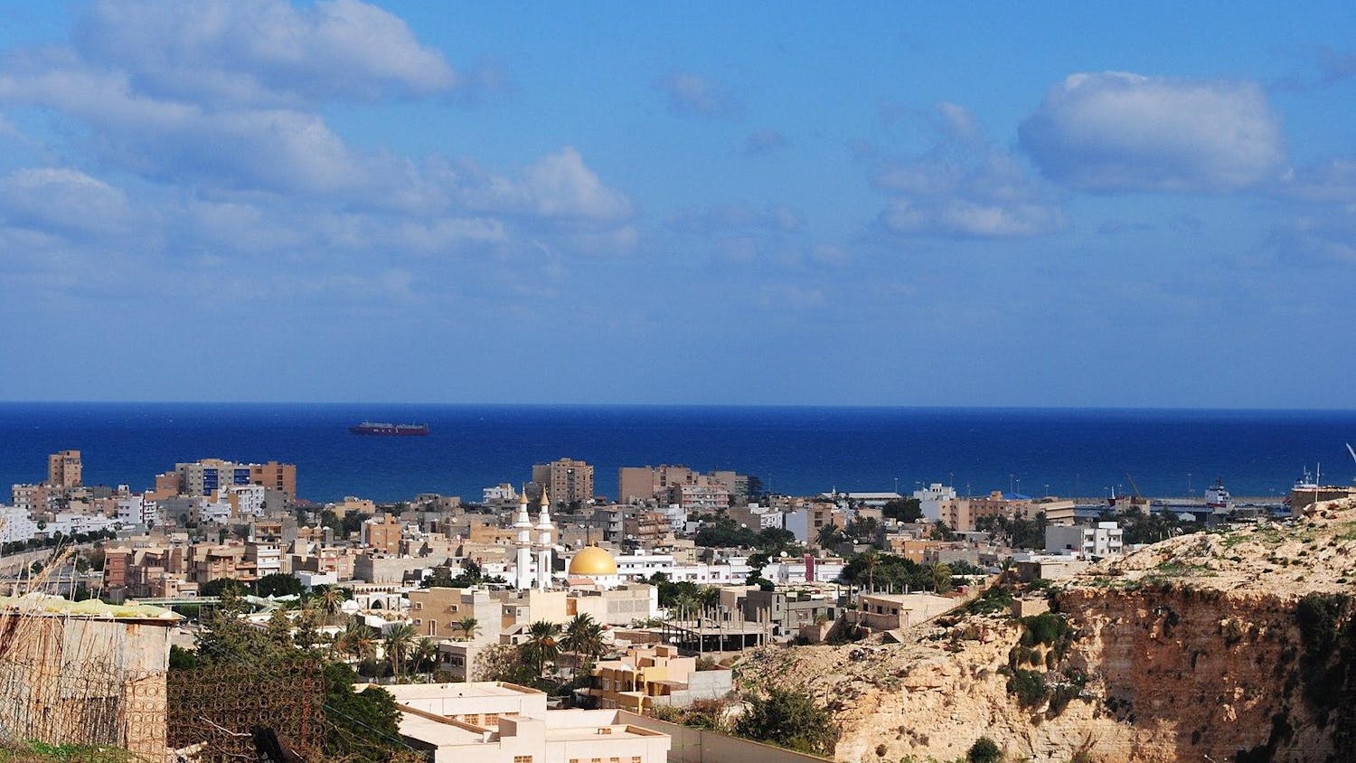 City of Derna, Libya, is pictured.