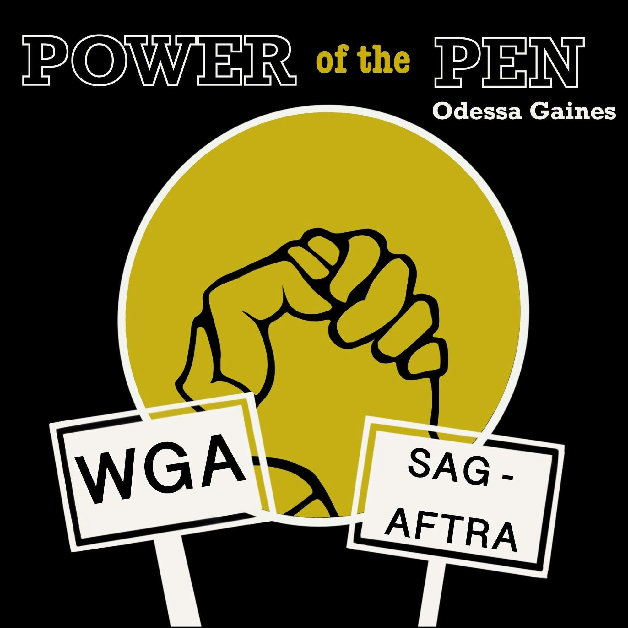 graphic for Odessa Gaine's column "The Power of the Pen"