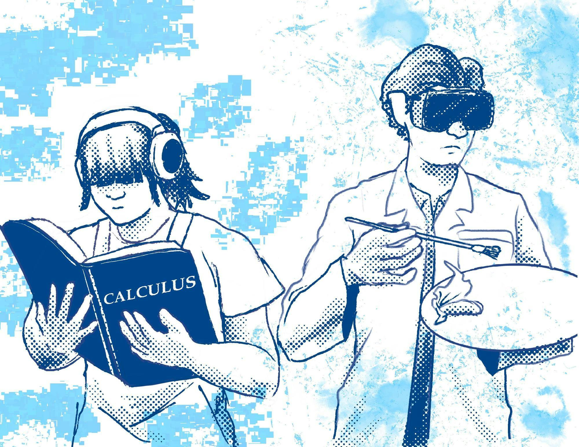 Taking Humanities as a STEM Major / taking STEM classes as a Humanities major Graphic