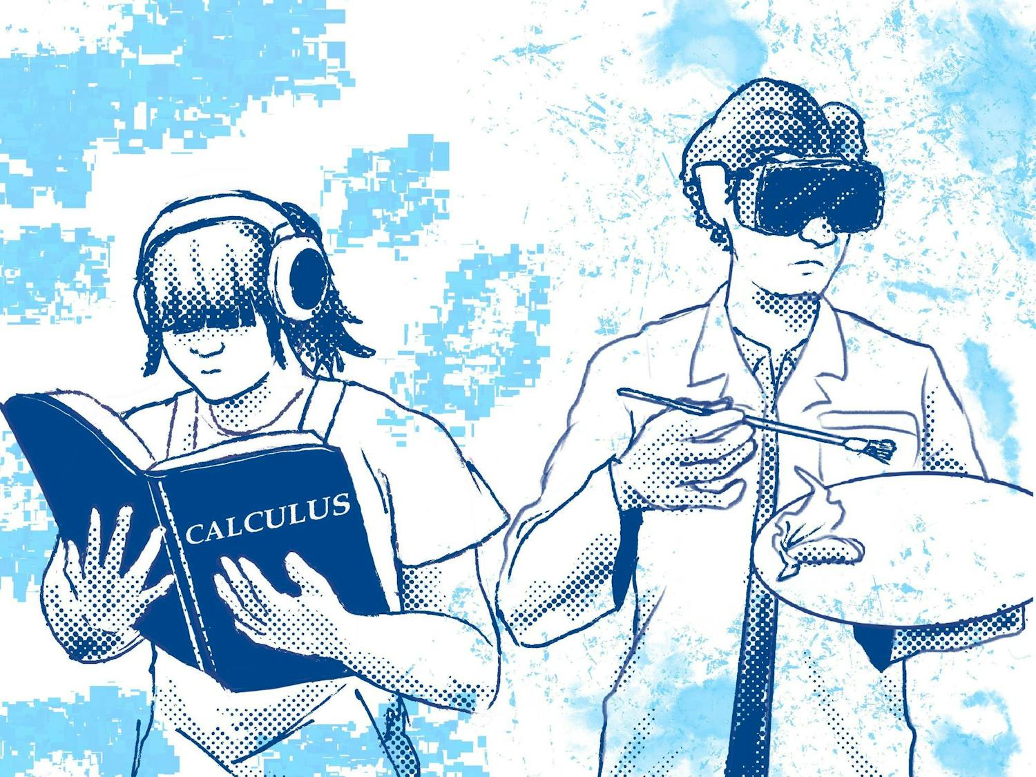 Taking Humanities as a STEM Major / taking STEM classes as a Humanities major Graphic