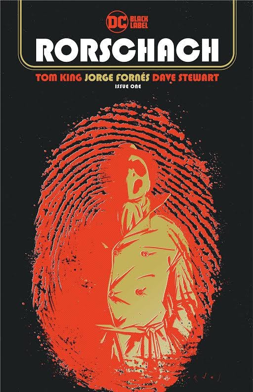 The cover of "Rorschach" (2020) is pictured.