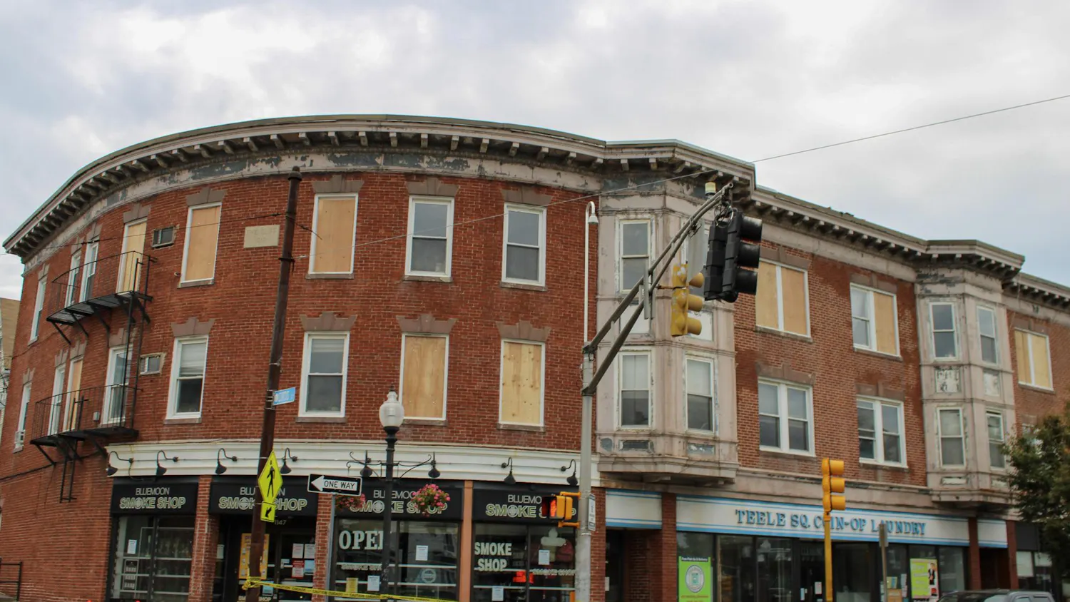 Teele Square post-fire