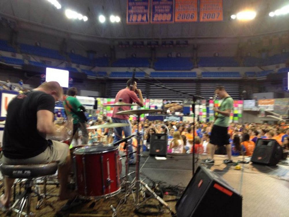 <p>Red Hot Chili Peppers cover band Project Chili performs at Dance Marathon in the Stephen C. O’Connell Center last Spring semester. The band will play a Halloween show at High Dive on Oct. 31.</p>