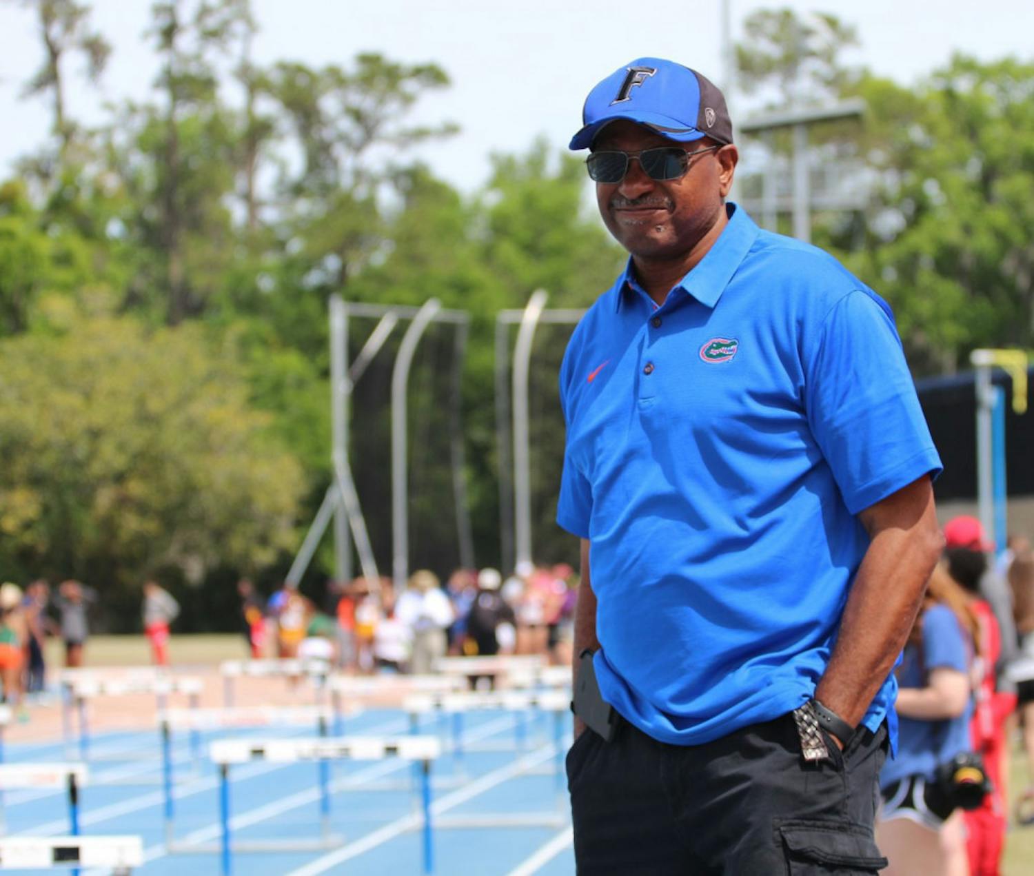 Florida head coach Mike Holloway. The Gators men&#x27;s and women&#x27;s track and field teams competed in both Jacksonville and Baton Rouge this week but only had one athlete win an event.