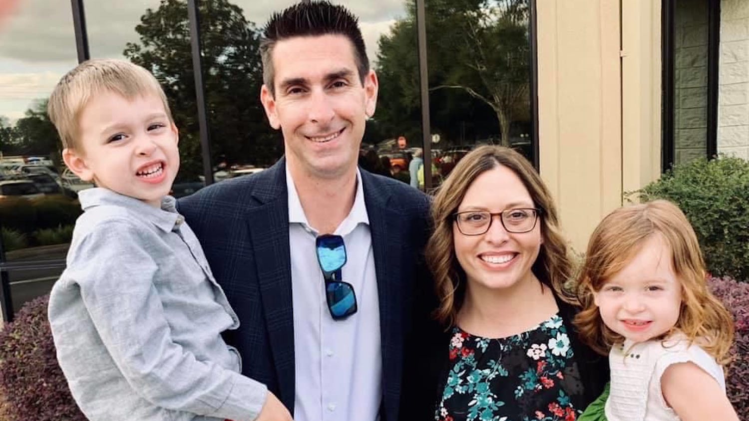 Jody and Shawn Lamont with their two children, Jayce and Alice.
