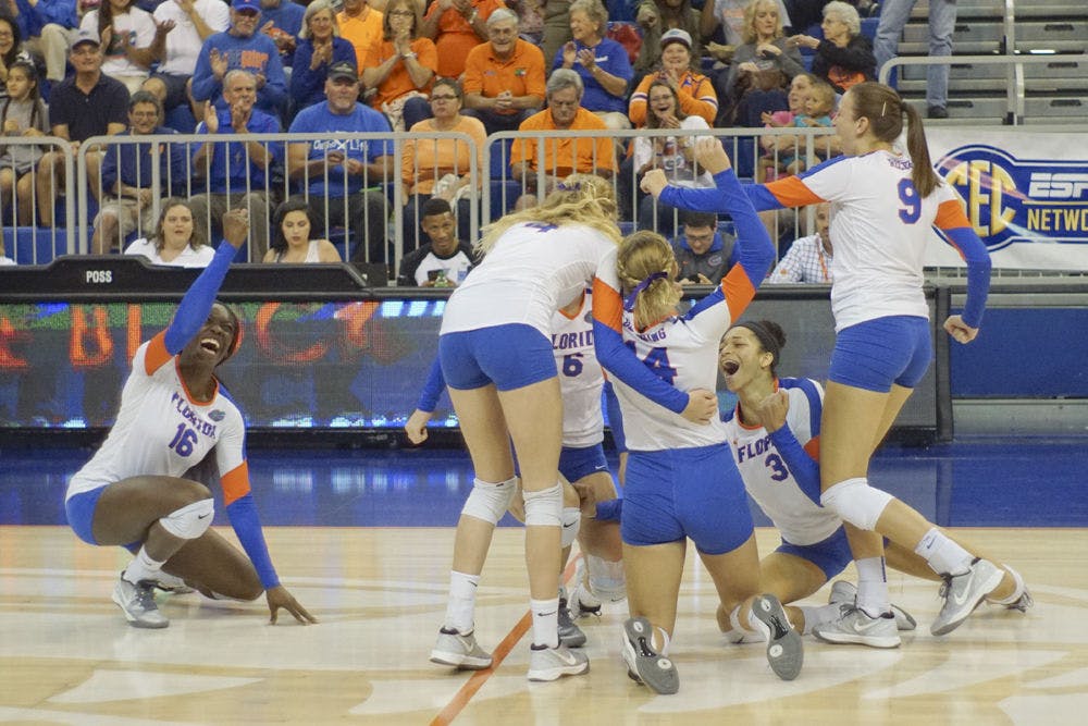 <p>They lost three senior backrow players from a year ago and lost five conference matches for the first time in 25 years under Mary Wise, but the Gators still made it to the quarterfinals of the NCAA Tournament. Here are our two features on two players who got them there: Patrick Pinak's story on the knitting middle blocker Rhamat Alhassan (<span id="docs-internal-guid-905e0b25-fa10-c6b1-2297-f238d96d93e5"><a href="http://www.alligator.org/sports/volleyball/article_0a8cb024-8447-11e5-9fdb-c7277e26ef59.html"><span>http://www.alligator.org/sports/volleyball/article_0a8cb024-8447-11e5-9fdb-c7277e26ef59.html</span></a></span>) and Brian Lee's look at Ziva Recek's journey (<span id="docs-internal-guid-905e0b25-fa11-2ded-89cd-623b4a7d4388"><a href="http://www.alligator.org/sports/volleyball/article_a26ac8a4-9973-11e5-87b8-c375ed626332.html"><span>http://www.alligator.org/sports/volleyball/article_a26ac8a4-9973-11e5-87b8-c375ed626332.html</span></a></span>)</p>