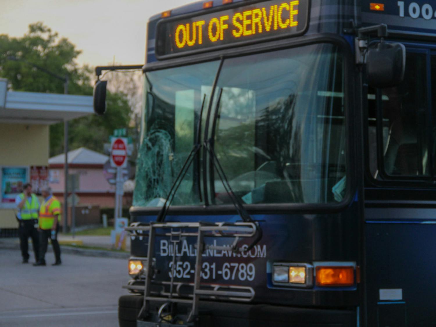 An unidentified man was struck by an RTS bus Tuesday evening and taken to UF Health Shands in critical condition. The bus was unable to avoid the pedestrian who walked into oncoming traffic, according to Rosanna Passaniti, city spokesperson.