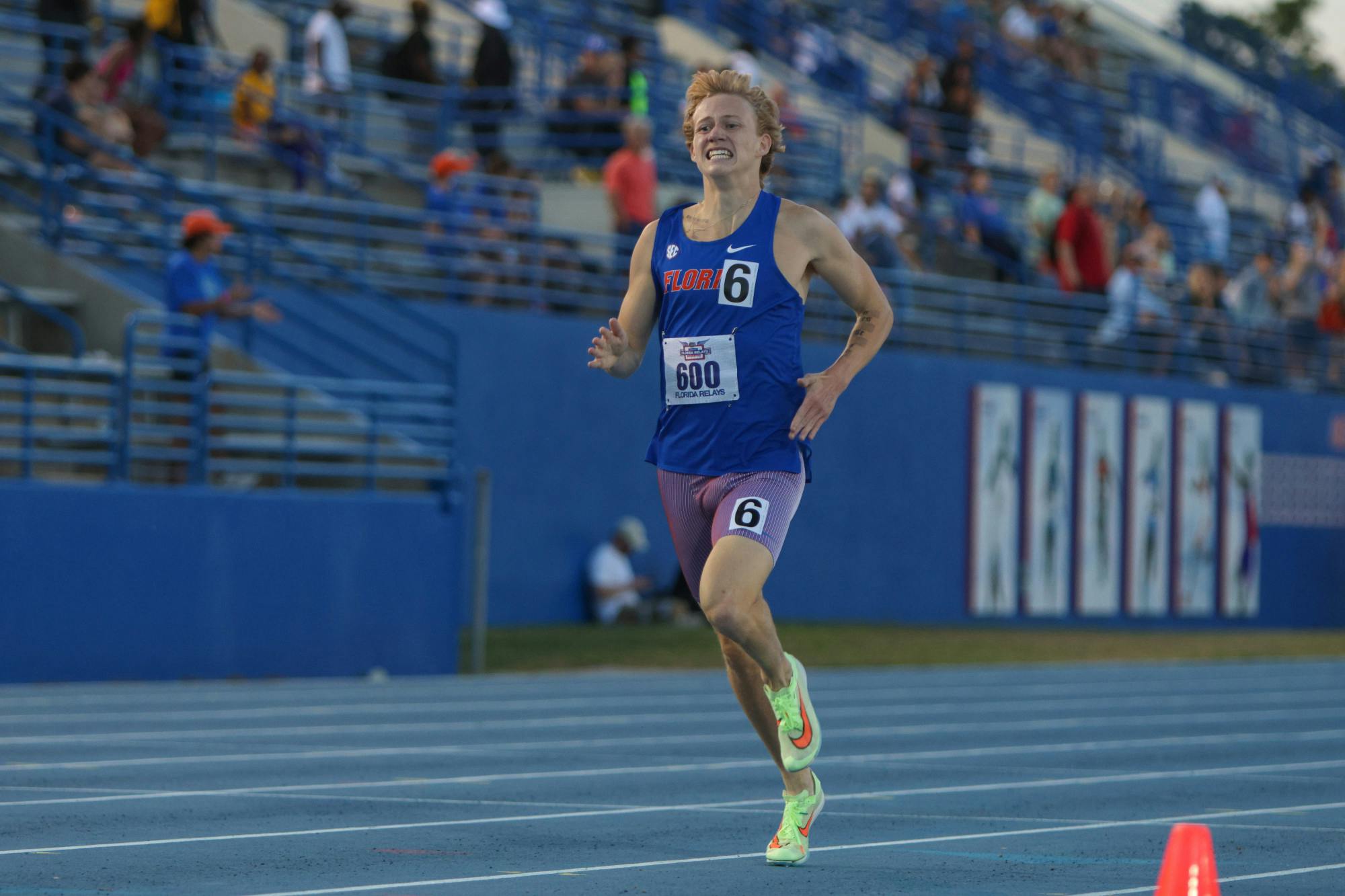 Redshirt junior Caden Monk competes in day one of the Pepsi Florida Relays, March 31. 