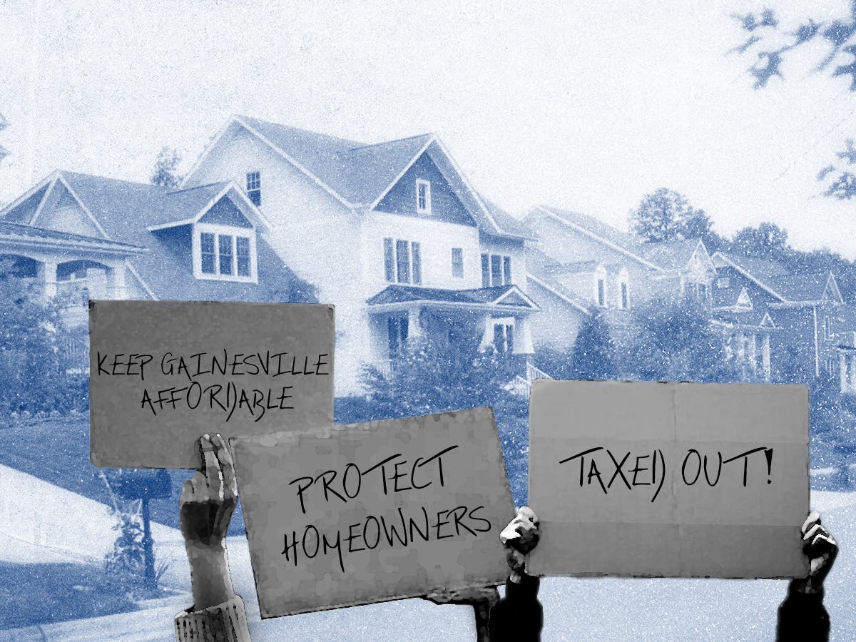 Florida Gov. Ron DeSantis has repeatedly spoken about statewide property tax increases, potentially impacting Gainesville property taxes and homeowners.