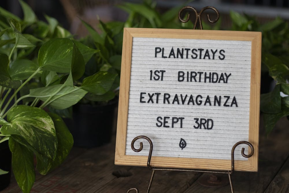 Plantstay, a local plant shop, is having its one-year anniversary on Friday, Sept. 3, 2021. To celebrate, the director and owner, Bren Strickland, will give away two gift cards and 100 gift bags.