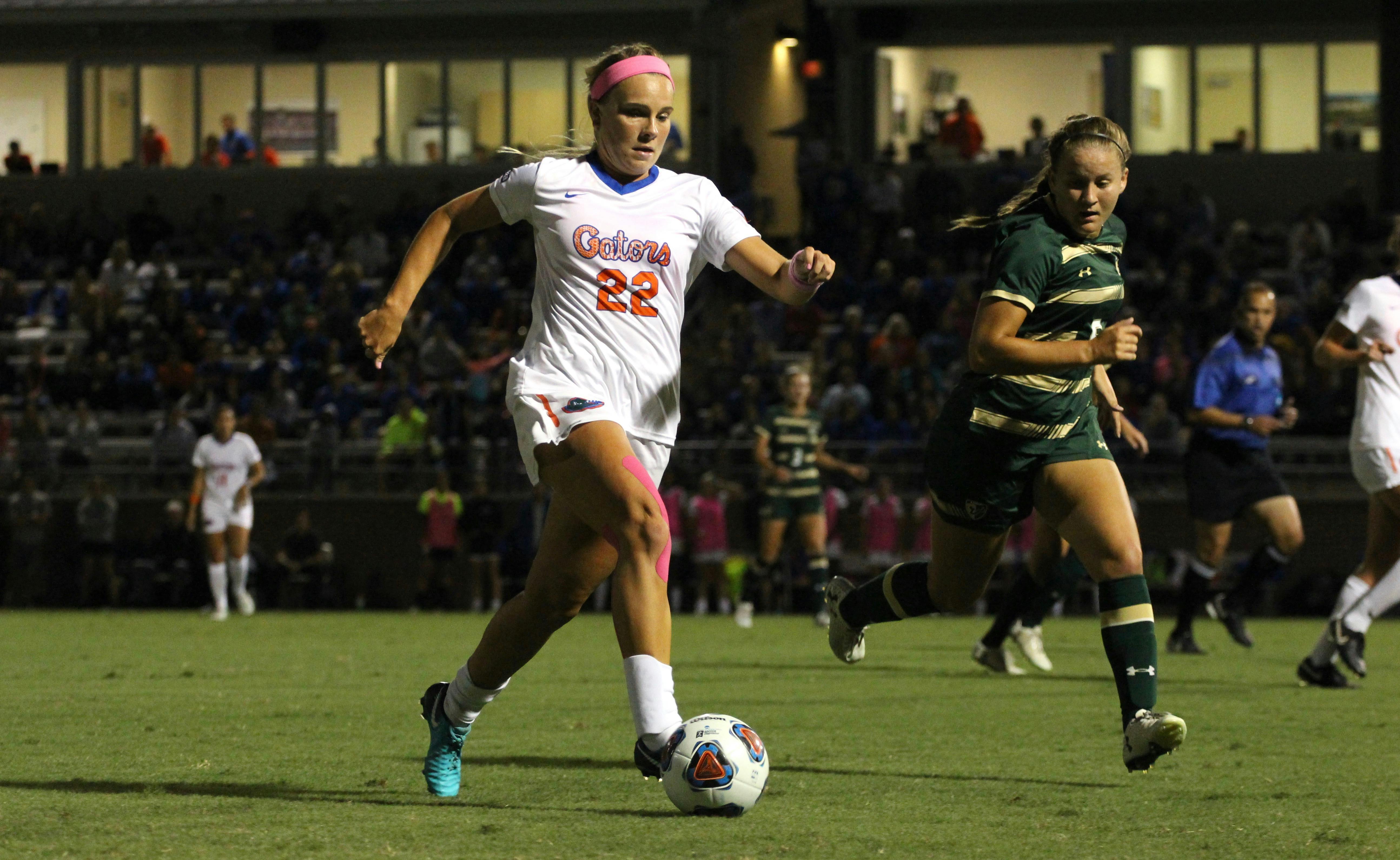 Redshirt junior midfielder Parker Roberts missed most of last season with a foot fracture. She's expected to play a key role on the Gators' team this fall. Roberts earned First Team All-SEC honors in 2017.