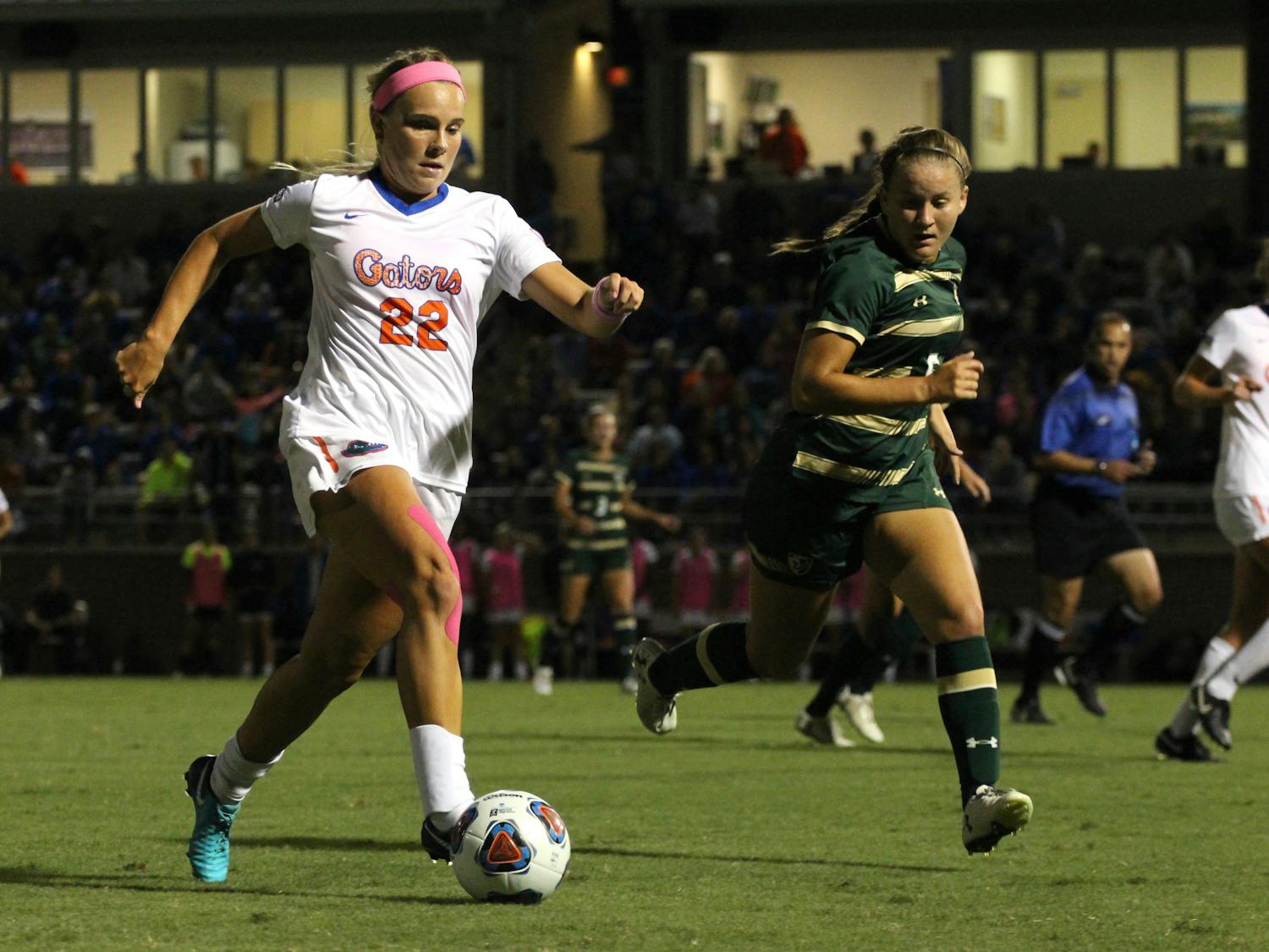 Redshirt junior midfielder Parker Roberts missed most of last season with a foot fracture. She's expected to play a key role on the Gators' team this fall. Roberts earned First Team All-SEC honors in 2017.