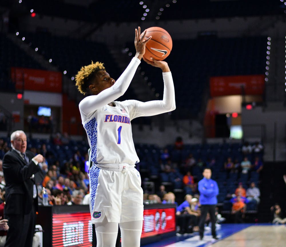 Gators guard Kiara Smith led the team in scoring during UF's 64-56 loss to Auburn on Sunday. She scored 15 points against the Tigers and went 3-of-6 from beyond the arc.