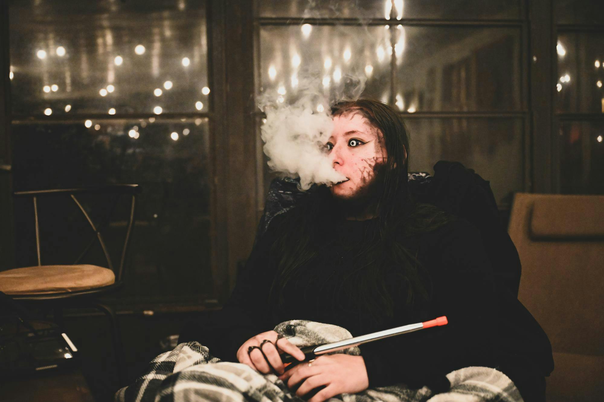 Danielle portrays the necromancer Veronica at Gainesville by Night's vampire masquerade live-action role-playing game, Saturday, Jan. 31, 2026.