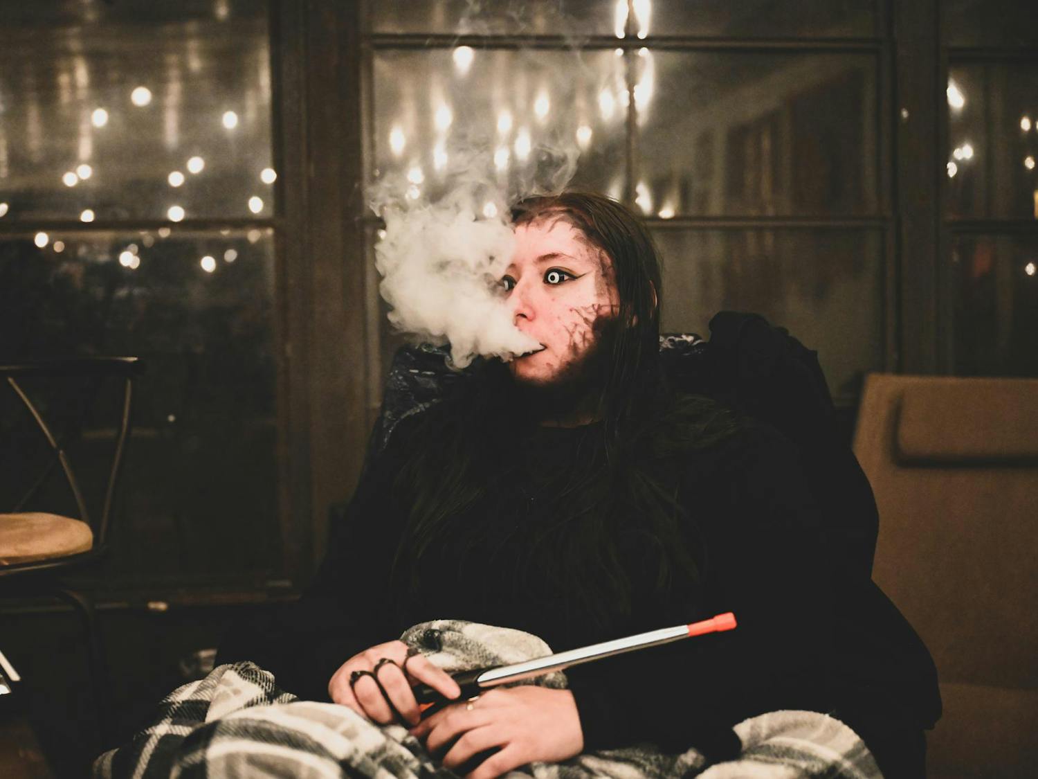 Danielle portrays the necromancer Veronica at Gainesville by Night's vampire masquerade live-action role-playing game, Saturday, Jan. 31, 2026.