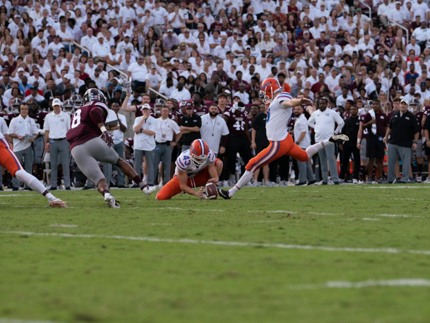 Kicker Evan McPherson was a major contributor to the Gators' offense last season, netting a team-high 101 points and only missing two field goals.