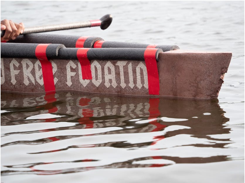 The UF team’s boat, Free Floatin’, is themed around Tom Petty.