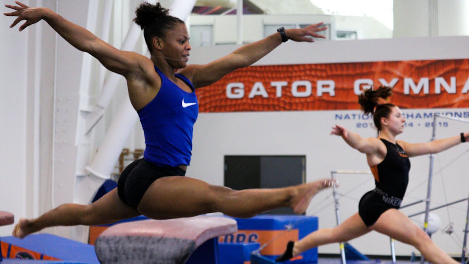 Trinity Thomas scored a perfect 10 on her floor routine, leading Florida to a narrow victory over LSU Friday night