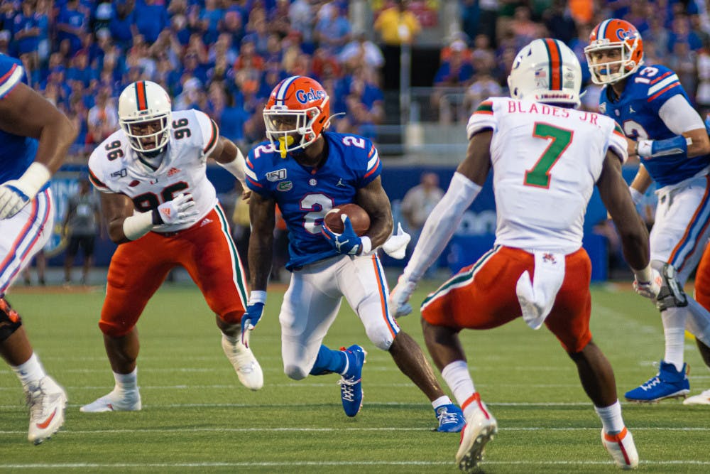 <p dir="ltr">Florida quarterback Feleipe Franks had three turnovers against Miami. He looks to tighten up his performance against Tennessee-Martin.</p>