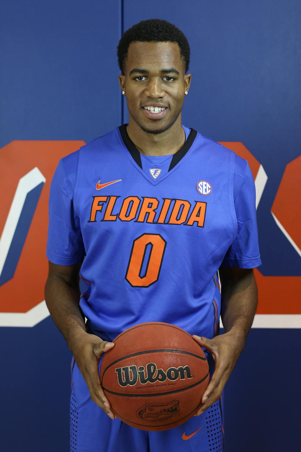 <p>Freshman point guard Kasey Hill <span>poses at Florida basketball's media day on Wednesday. </span></p>