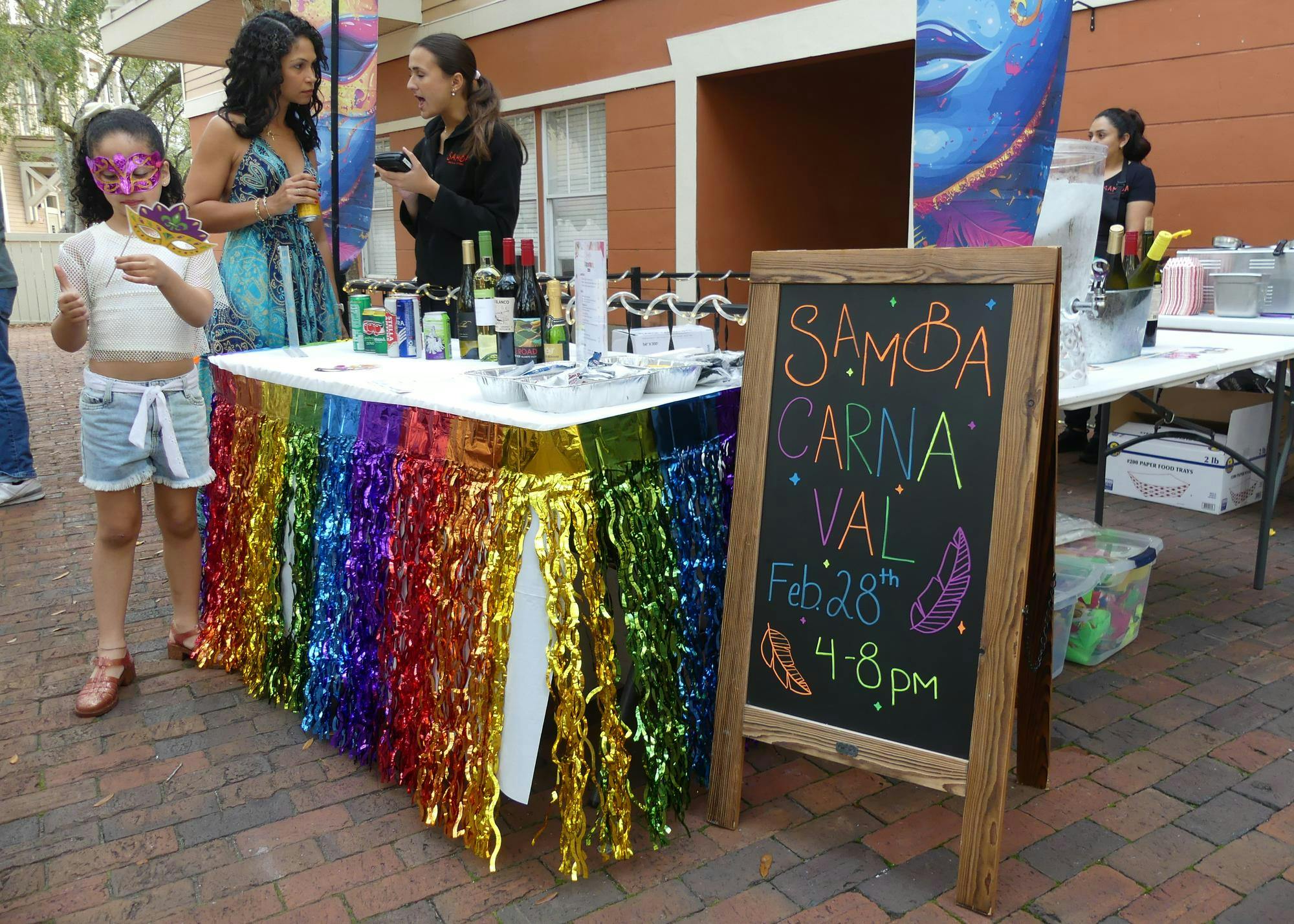Samba Brazilian Kitchen hosts a Carnaval celebration, Saturday, Feb. 28, 2026.