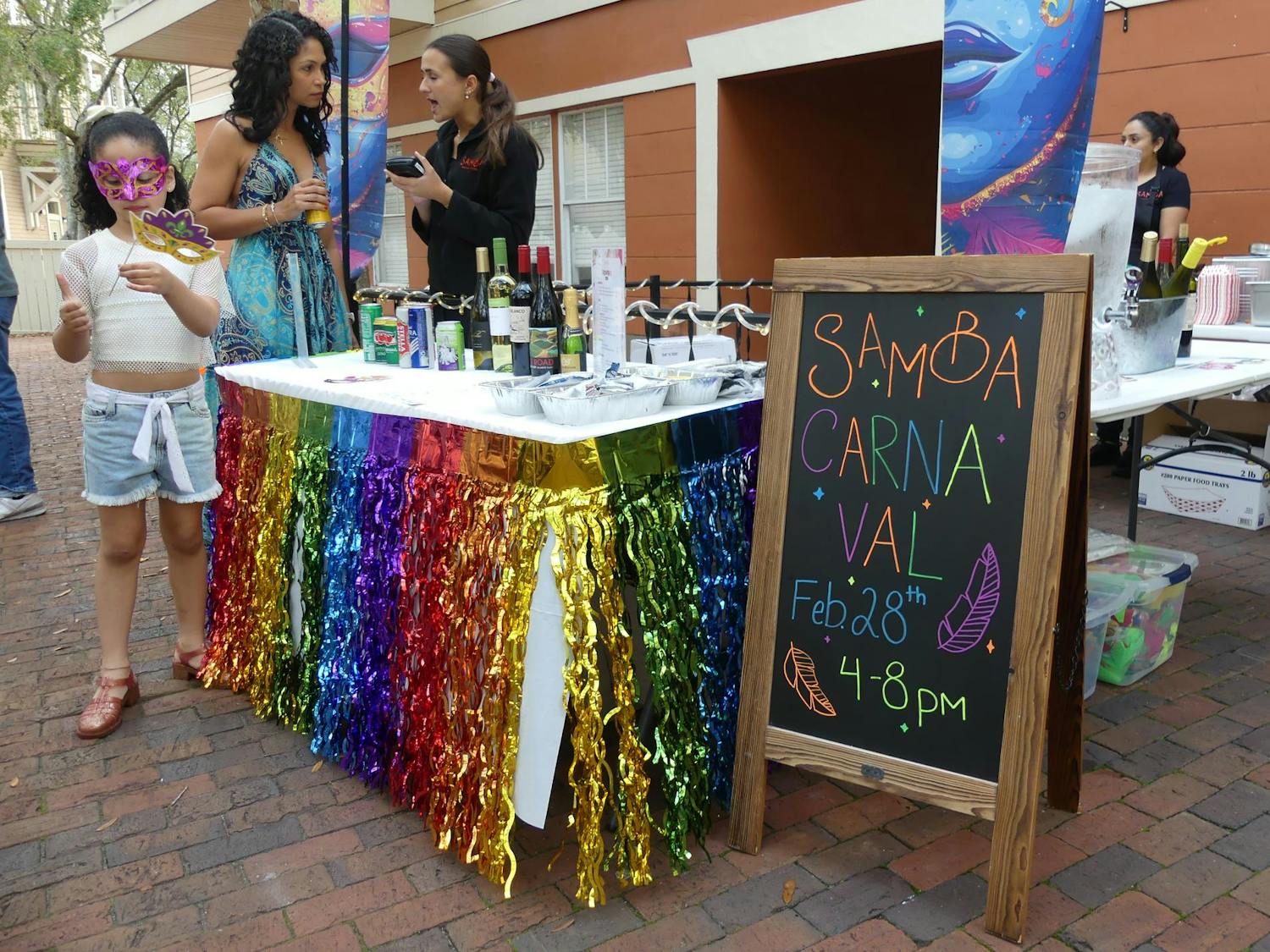 Samba Brazilian Kitchen hosts a Carnaval celebration, Saturday, Feb. 28, 2026.