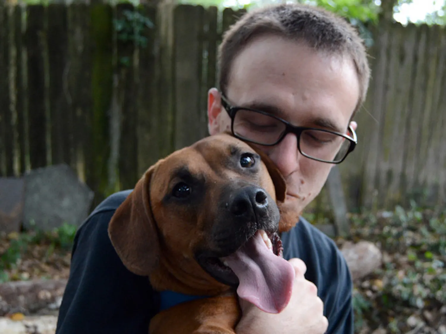 Rusty, Greg’s puppy, is his best friend and a steady companion through the house arrest. Greg’s mother gave him the dog for Christmas in 2015. “He’s the greatest,” he said. “I really lucked out.”