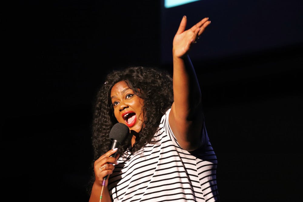 <p>Nicole Byer, star of Netflix's "Nailed It!", had a full turnout despite its previous rescheduling.</p>