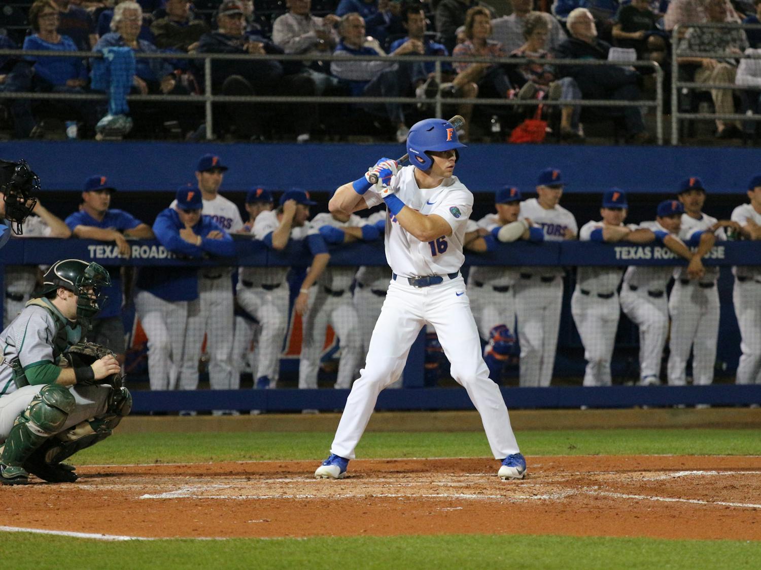 Junior college transfer Wil Dalton launched his team-leading 16th home run of the season in Florida's 6-4 loss on Tuesday.