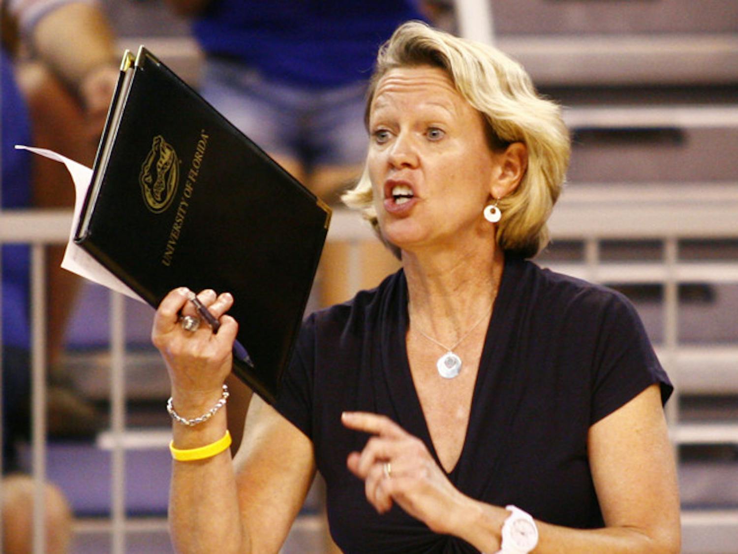 UF coach Mary Wise (above) will square off against former Gator and current LIU-Brooklyn assistant coach Jennifer Robinson when both teams play tonight at 7:30.