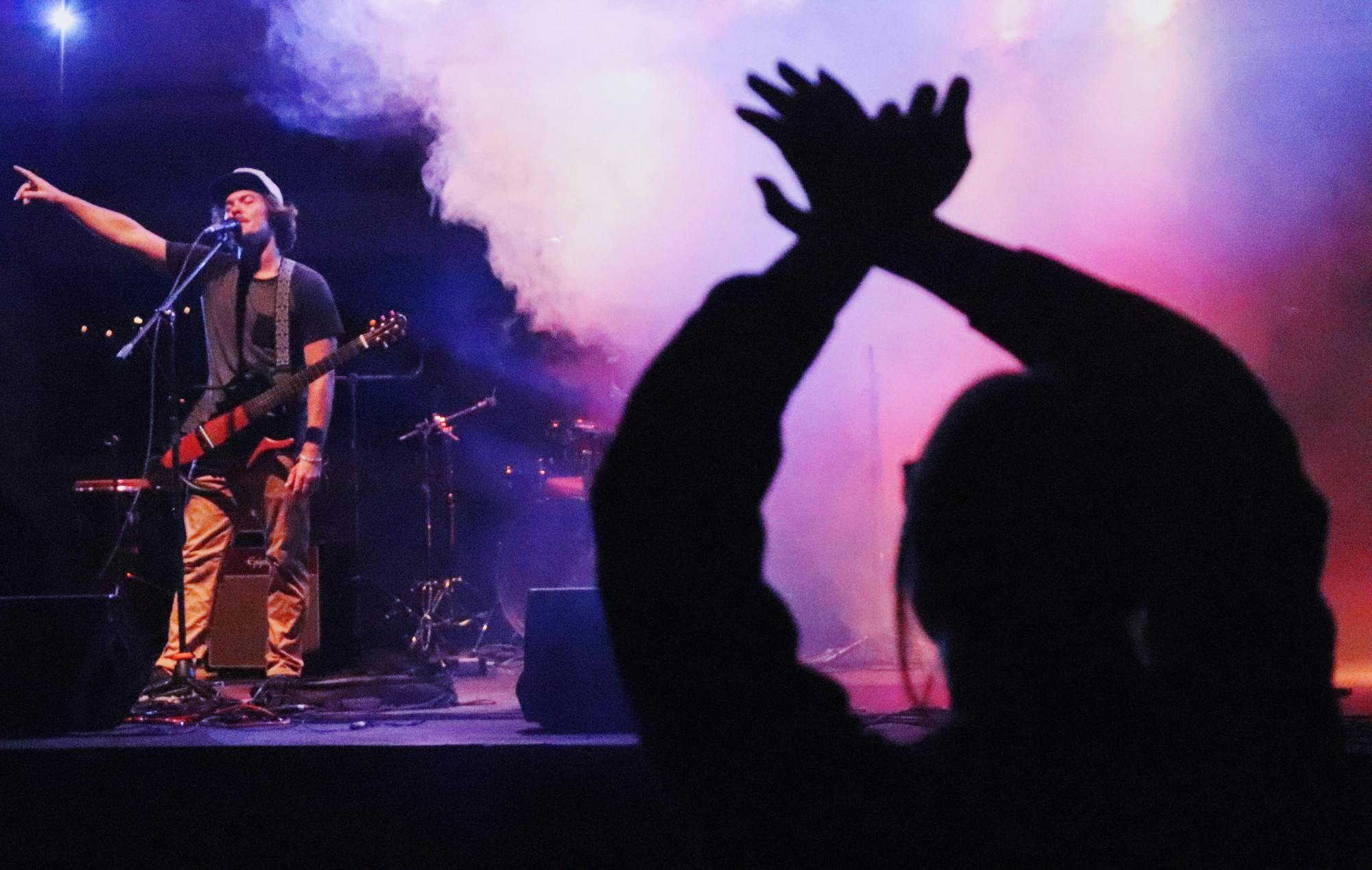 Mario Marauak, a Brazilian reggae singer, performs at Heartwood Soundstage on Saturday, Sept. 25, 2021. 