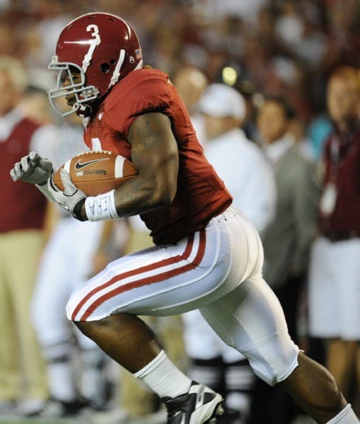 Alabama running back Trent Richardson leads a rushing attack that averages more than 230 yards per game and is ranked 19th in the nation.