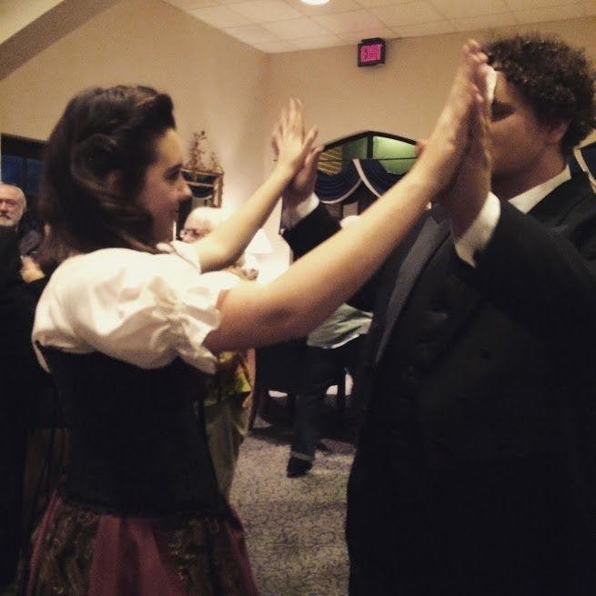 At the VIP reception after the show Joshua Mazur and Kristina Manning high-five. Kristina Manning said, "We were both emotional that it was over because Josh and I got really close over the course of the show." Manning laughed, "we just didn't know what to say so we high-fived."