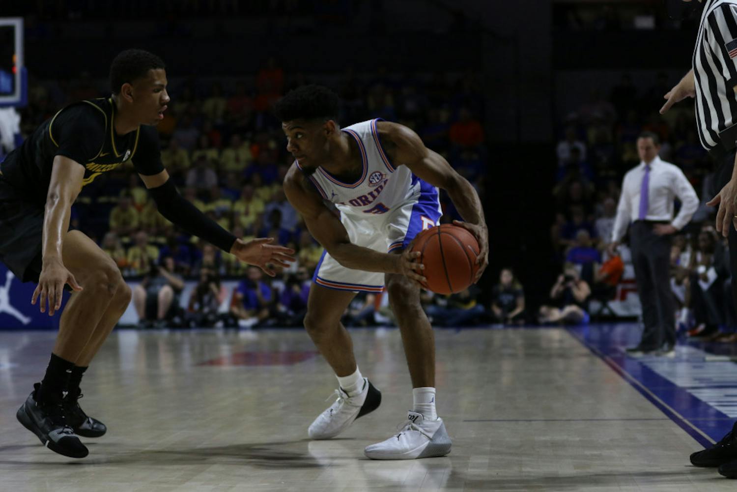 Florida guard Jalen Hudson scored a team-high 13 points in UF's 61-55 loss to Georgia on Saturday at the O'Connell Center.