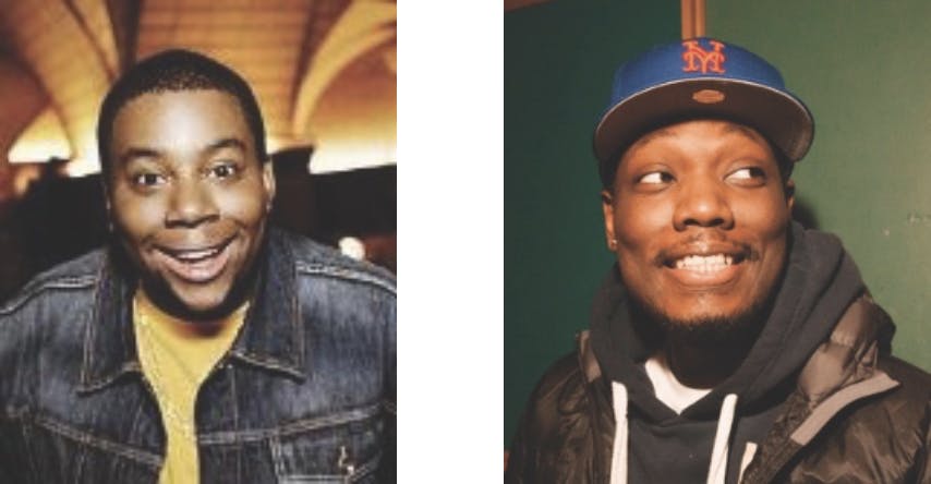 Left:&nbsp;Kenan Thompson Right:&nbsp;Michael Che
