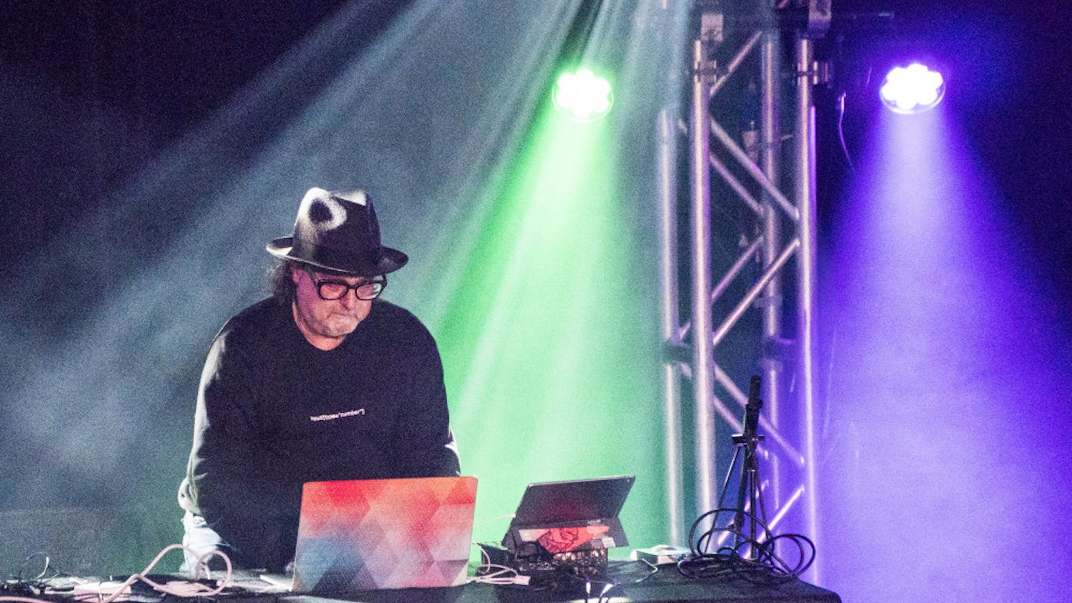 Carl Stone performing at the Big Ears Festival in Knoxville, Tenn. in March