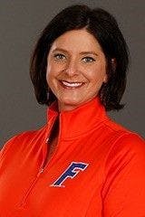 UF gymnastics coach Jenny Rowland.&nbsp;