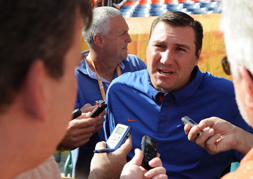 <p dir="ltr"><span>Former Mississippi State coach and Florida offensive coordinator Dan Mullen agreed to become the Gators next head coach, the school announced Sunday evening.</span></p>