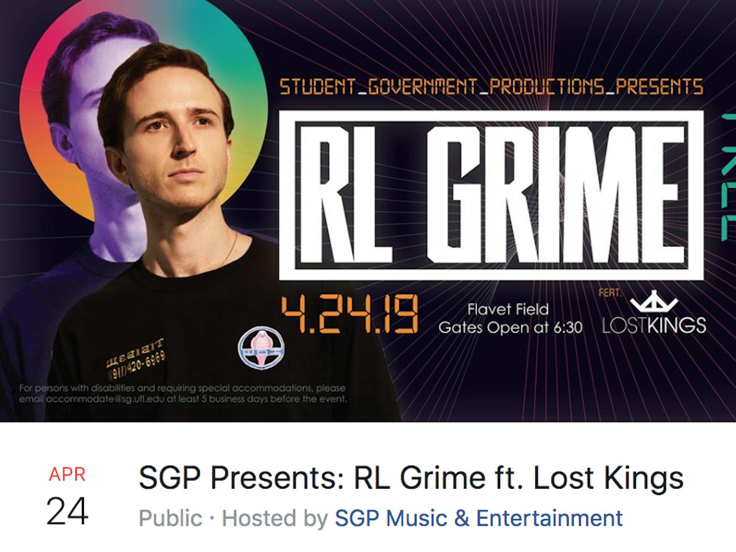 EDM artist RL Grime and Lost Kings will perform on April 24 at UF.