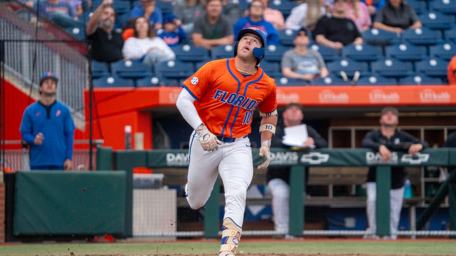 Florida Gators sophomore first baseman Ethan Surowiec during an NCAA Baseball game against UAB, Saturday, Feb. 14, 2026, in Gainesville, Fla.